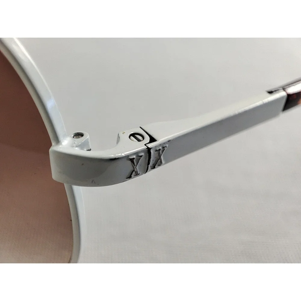 Armani Exchange AX 2038/S White Aviator Sunglasses‎ Brown Gradient Lenses 58-14